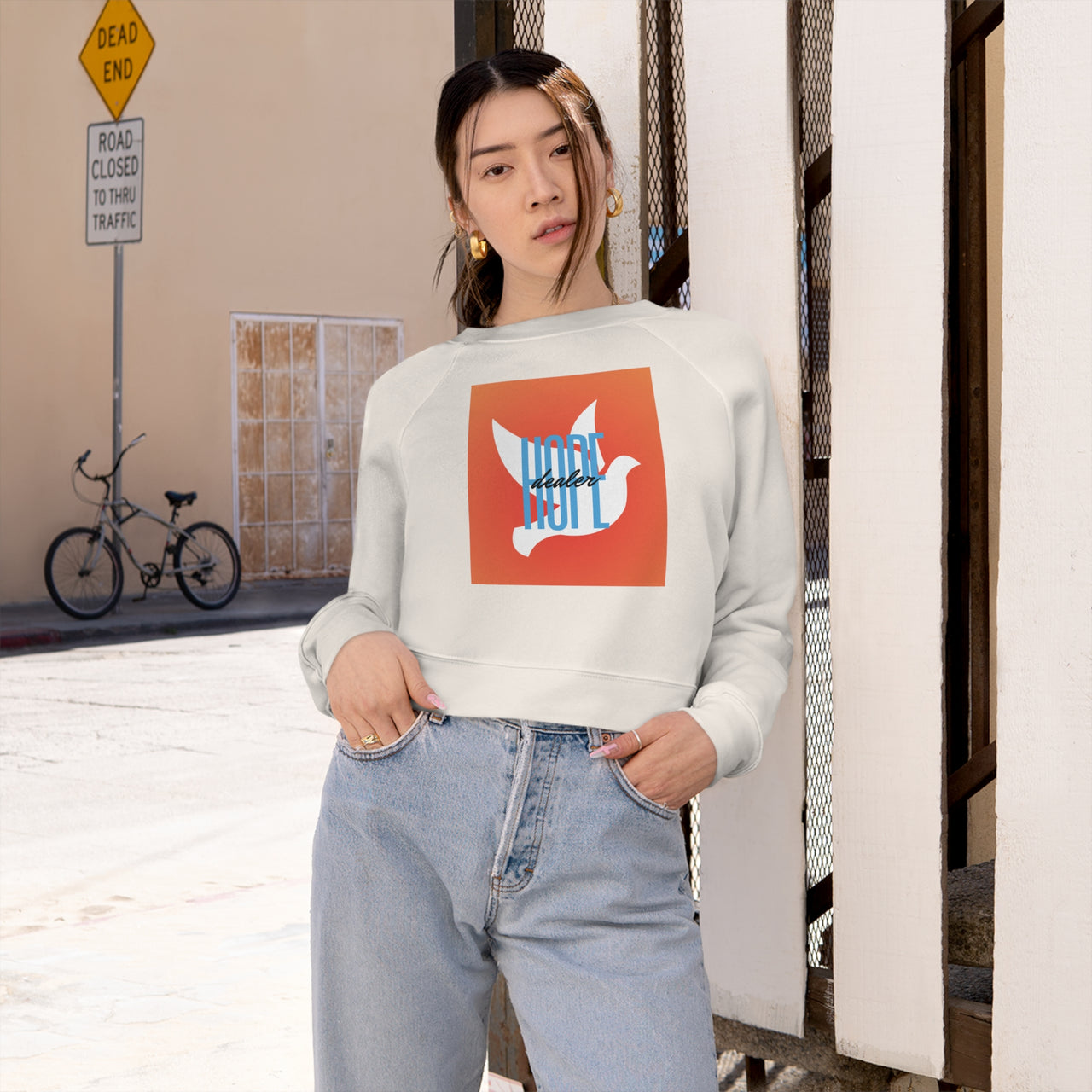 Hope Dealer Women's Cropped Fleece Pullover