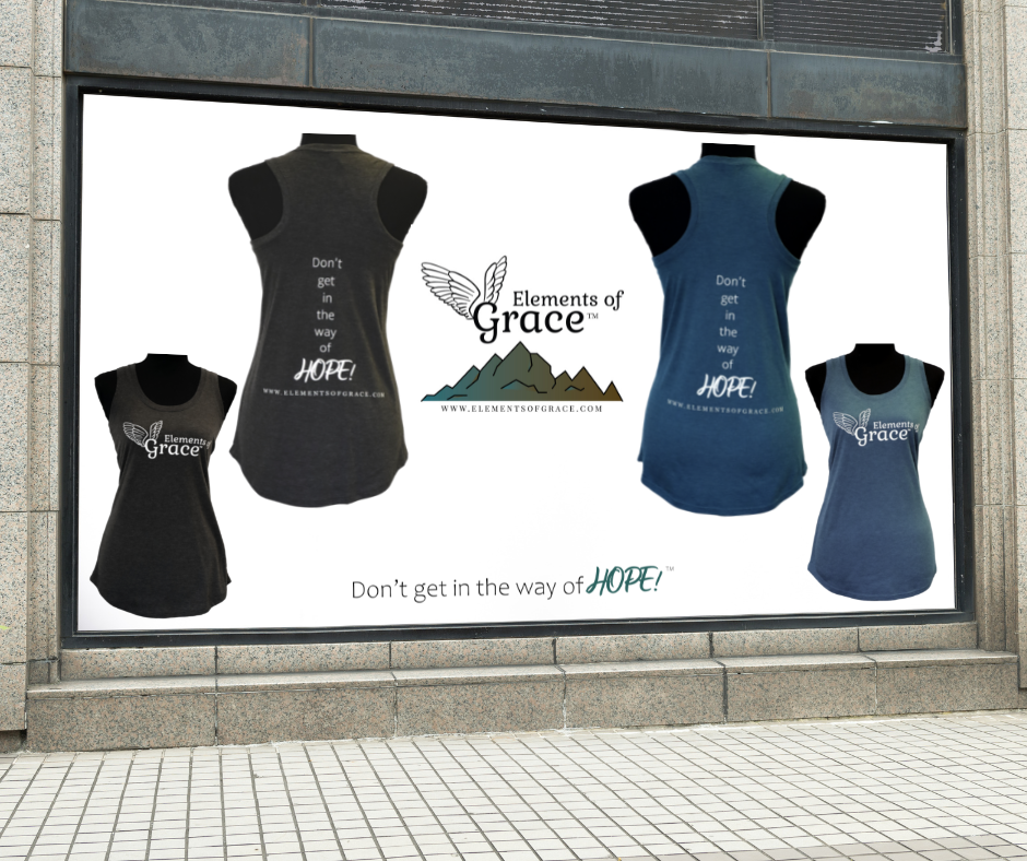 Don't Get in the Way of HOPE!™ Ladies' Racerback Tank by Elements of Grace