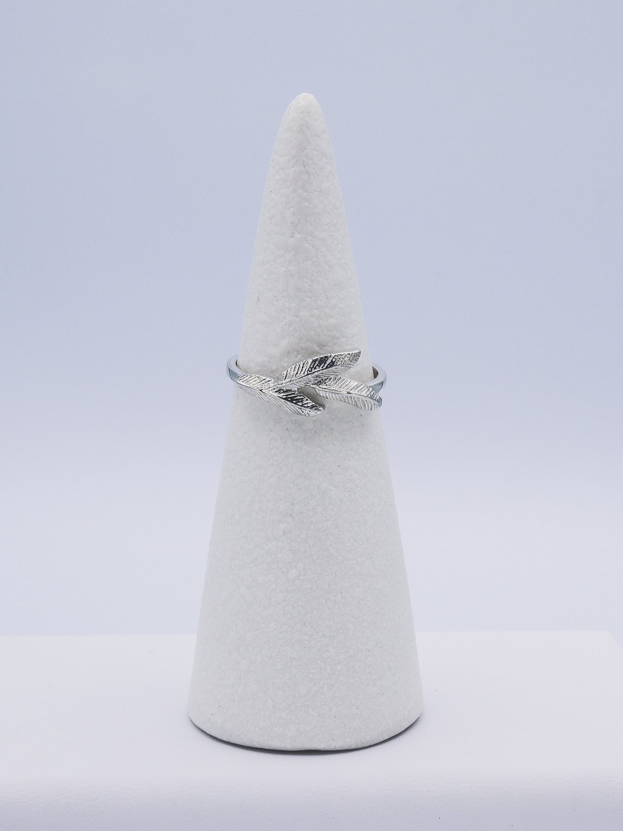 Soar with Joy™ Ladies Ring in Sterling Silver front-facing view on ring holder
