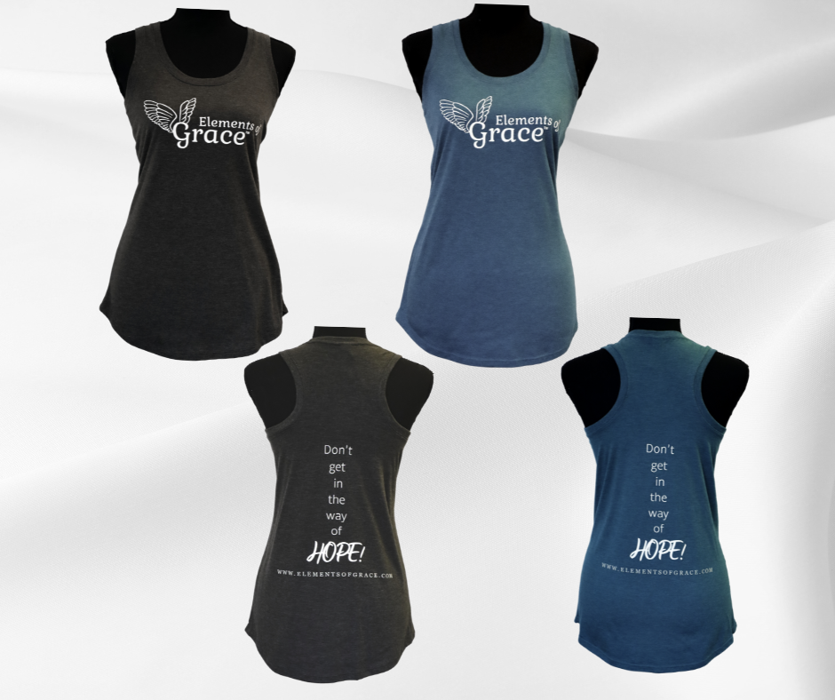 Don't Get in the Way of HOPE!™ Ladies' Racerback Tank by Elements of Grace