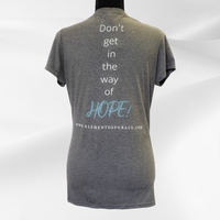 Thumbnail for Don't Get in the Way of HOPE!™ Ladies' V-Neck T-Shirt by Elements of Grace