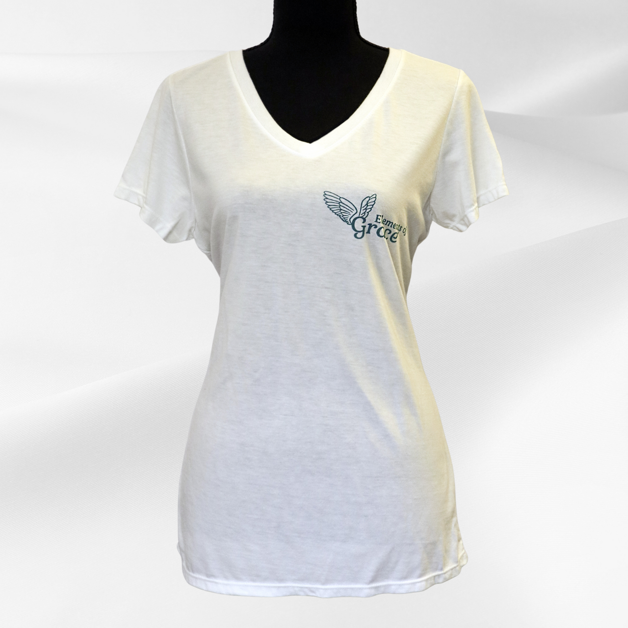 Don't Get in the Way of HOPE!™ Ladies' V-Neck T-Shirt by Elements of Grace