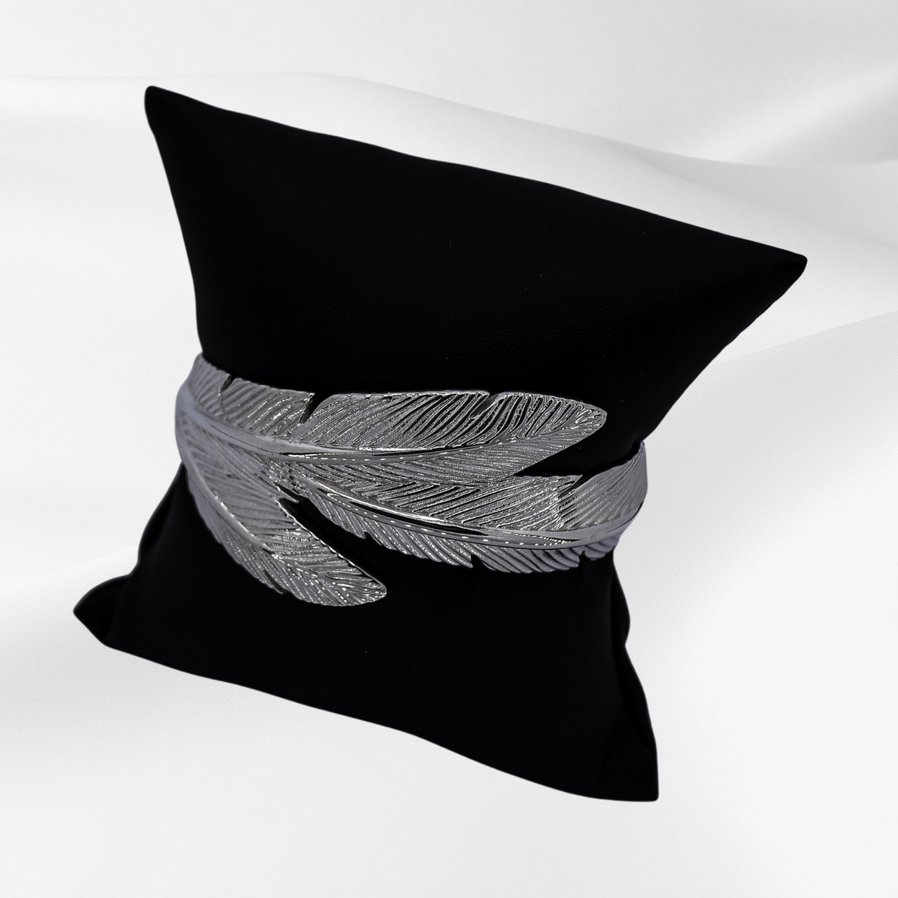 Soar with Joy™ Sterling Silver Cuff Bracelet with signature triple feather design.