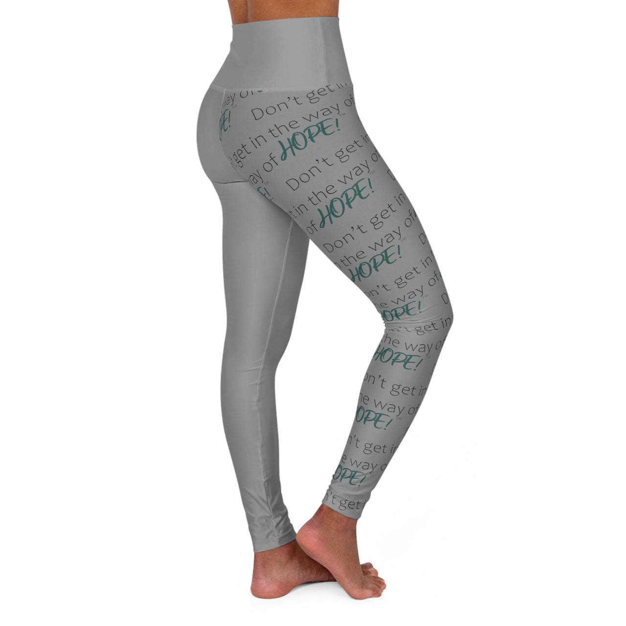 Don't Get in the Way of HOPE! High Waisted Yoga Leggings