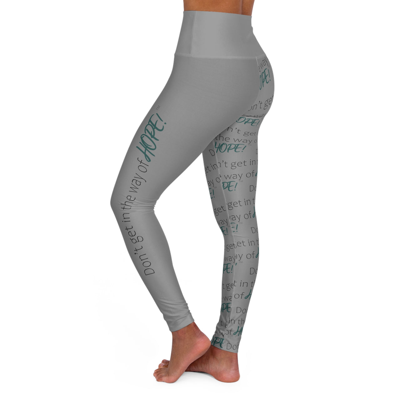 Don't Get in the Way of HOPE! High Waisted Yoga Leggings