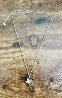 Thumbnail for Kerr County Texas Strong Sterling + 10k Gold Texas Pendant/ Charm