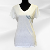 Thumbnail for Don't Get in the Way of HOPE!™ Ladies' V-Neck T-Shirt by Elements of Grace