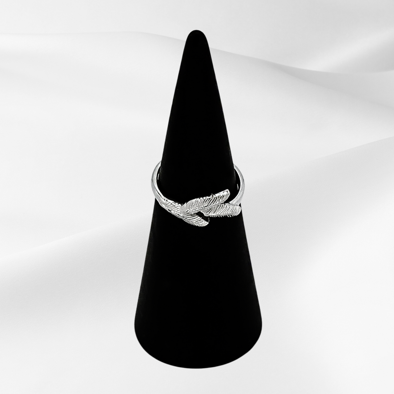 Soar with Joy™ Ladies Ring in Sterling Silver front-facing view on ring holder