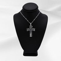 Thumbnail for Immortality in Christ™ Sterling Silver Cross Pendant with 18 inch Sterling Silver Chain