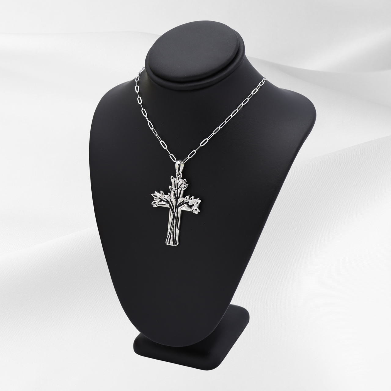 Immortality in Christ™ Sterling Silver Cross Pendant with 18 inch Sterling Silver Chain