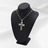 Thumbnail for Immortality in Christ™ Sterling Silver Cross Pendant with 18 inch Sterling Silver Chain