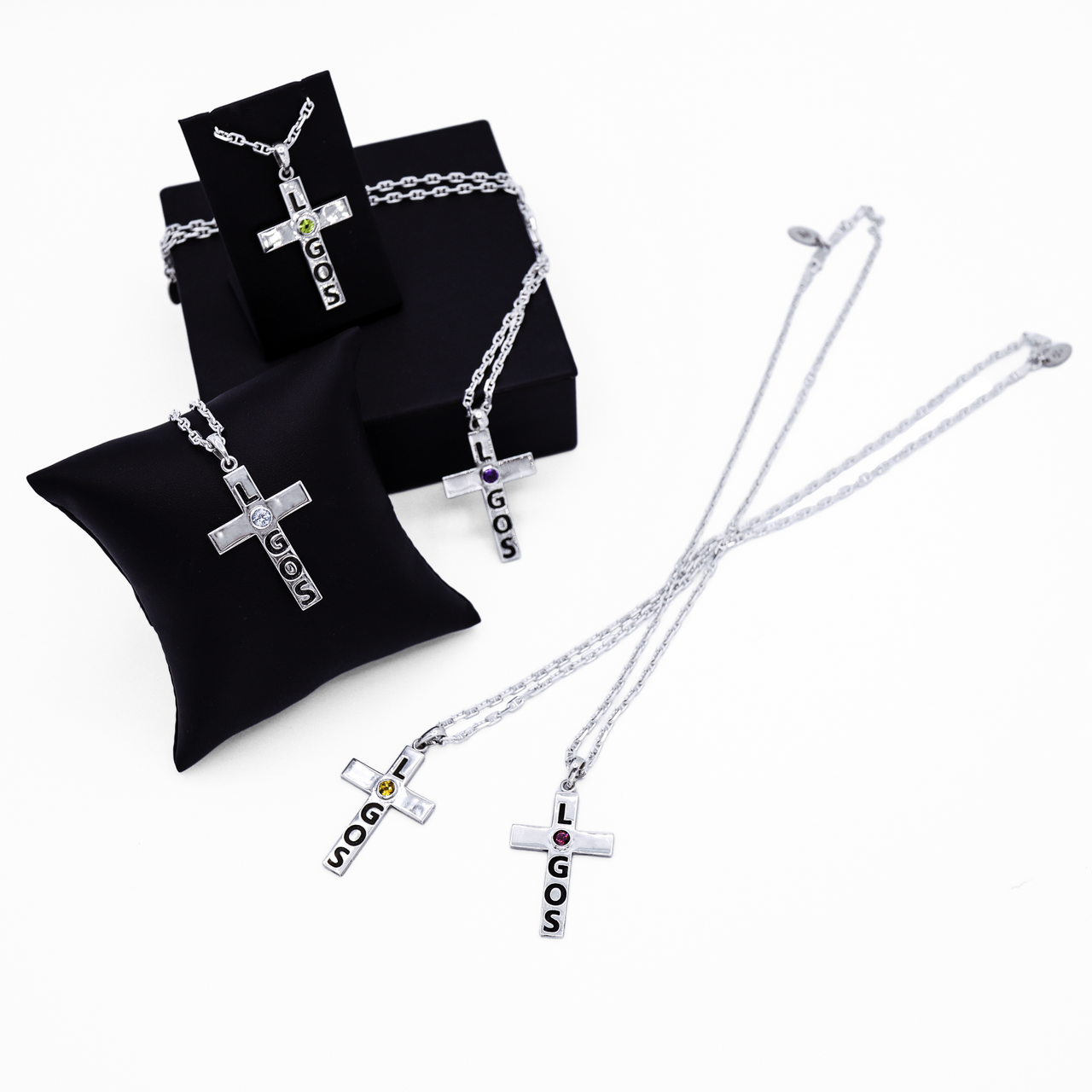 Sterling Silver Logos™ Cross Pendant with 18" Chain