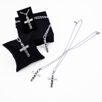 Thumbnail for Sterling Silver Logos™ Cross Pendant with 18